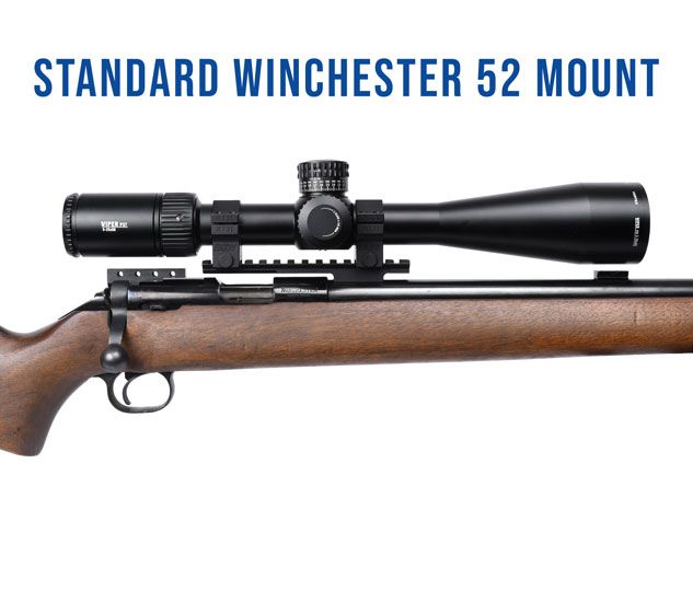 Winchester 52 Target (fits Kimber 82C, 82G, Rem 37) Picatinny Rail 0 MOA