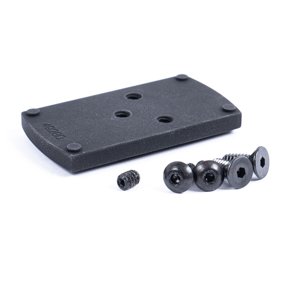 Ruger Security 9 red dot adapter plate for Vortex Viper and Vortex Venom with screws.