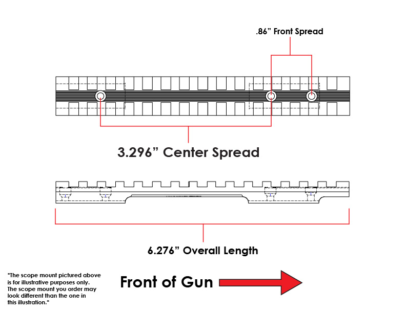 New Rifle Scope Base Remington 788 243 308 1 Piece Base Steel Turn In Style 